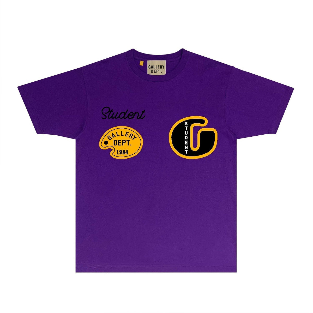 Gallery Dept T Shirt Retro Printed Loose Short-Sleeved Shirt