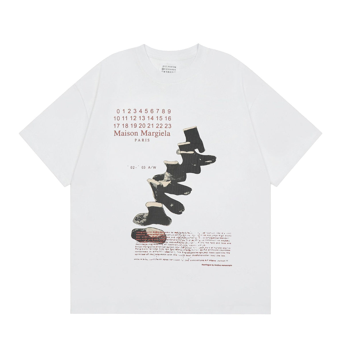 Maison Margiela T-shirt Crew Neck Loose Short Sleeve T-shirt