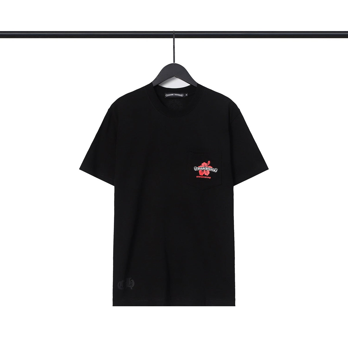 Chrome Heart T Shirts CH Flower Sanskrit Casual Short Sleeve T-Shirt Loose