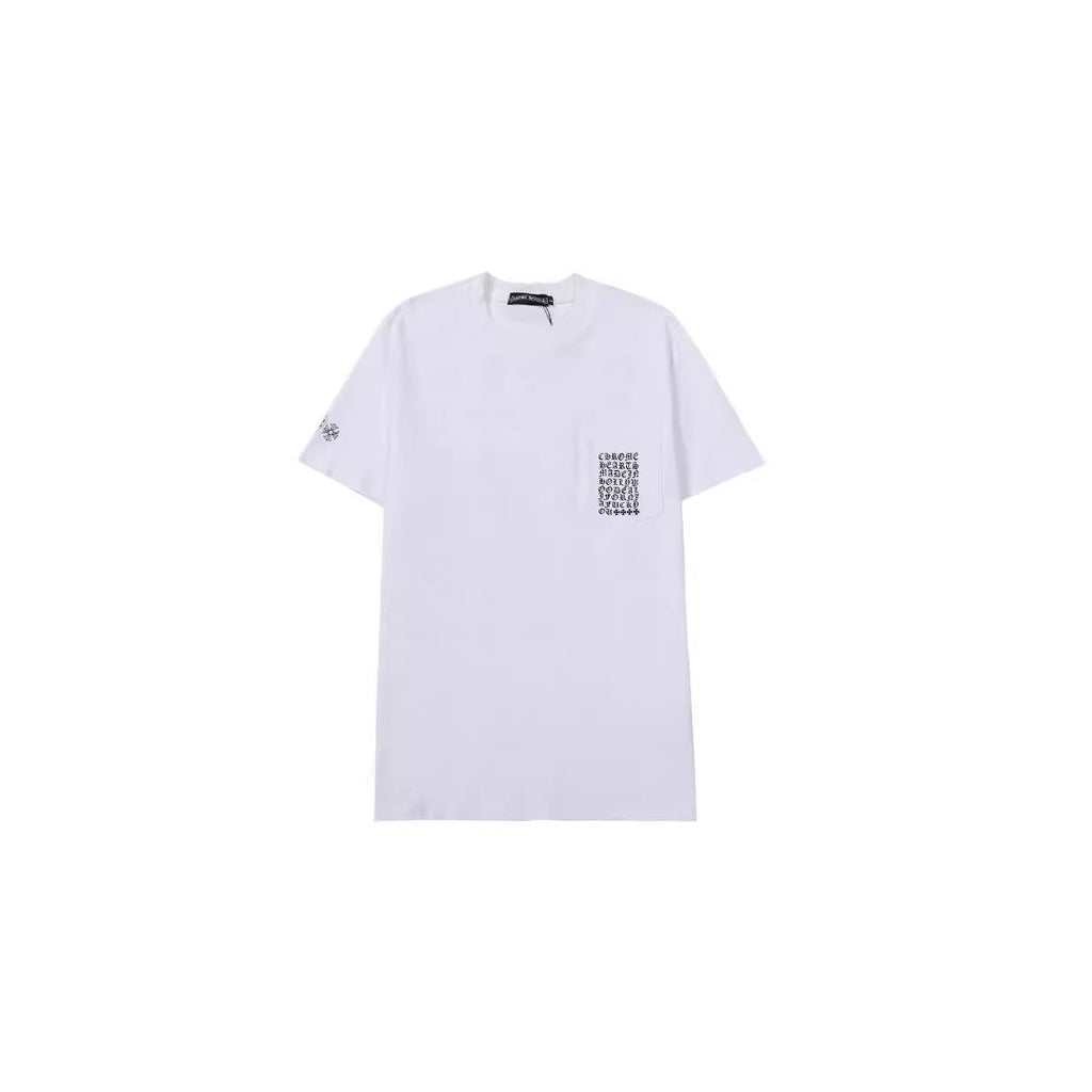 Chrome Heart T Shirts T-Shirts Trendy logo print crew neck short sleeves