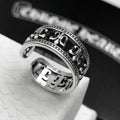 Chrome Heart Ring Cross Anchor