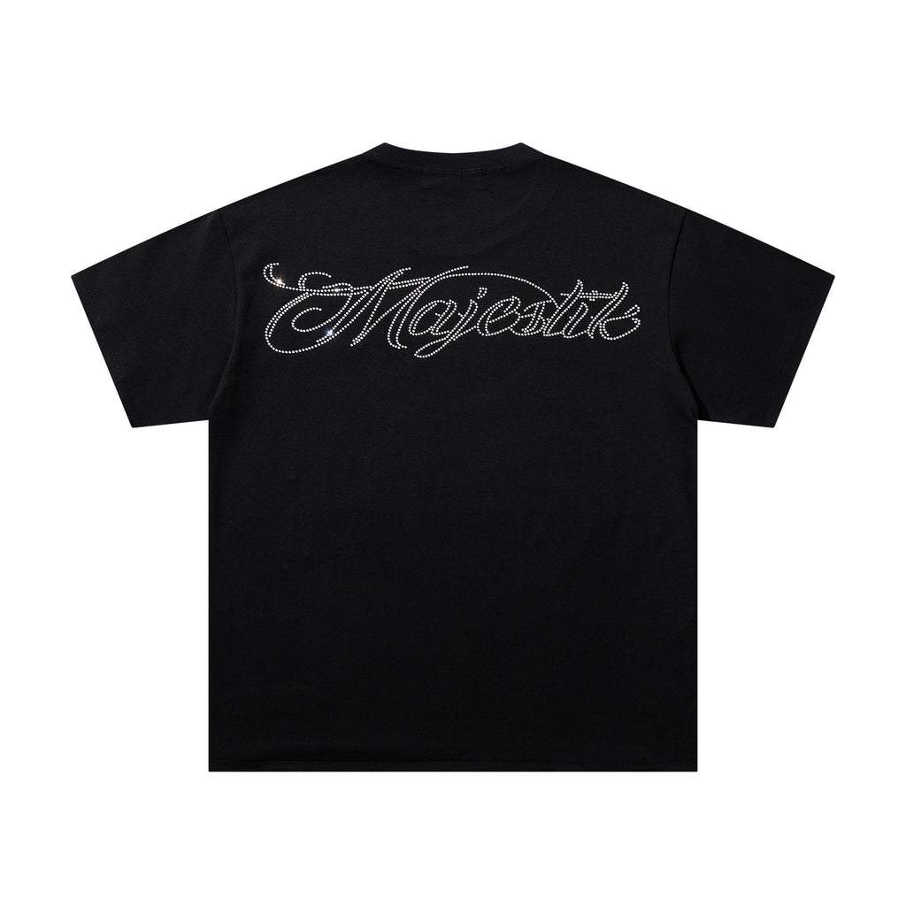 MAJESTIK Alien Rhinestone Graphic T-Shirt ¡ª back