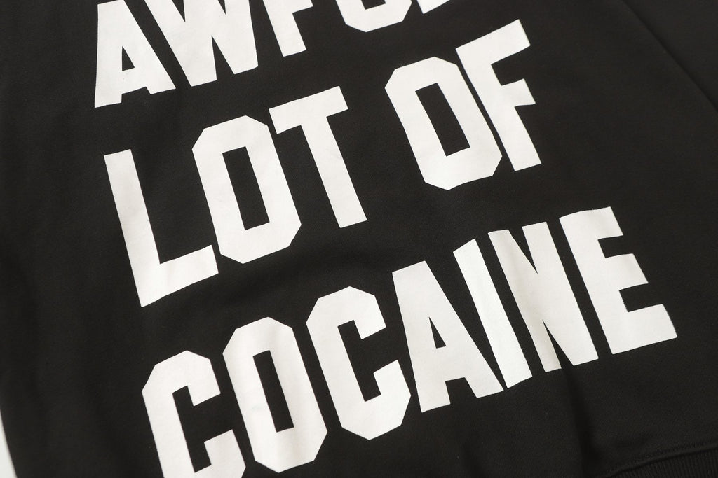 THAT'S A AWFUL LOT OF COUGH SYRUP Photo Graphic Pullover Hoodie ¡ª detail